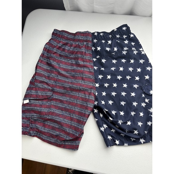 Trunks Surf & Swim Co. Swim Trunks American Flag Print Lined L - Picture 2 of 5